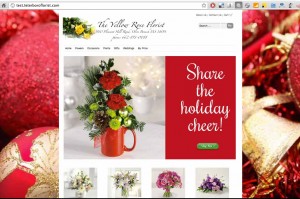 Florist Website - Christmas Theme