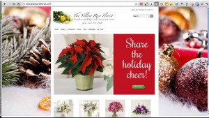 Florist Website - Christmas Background