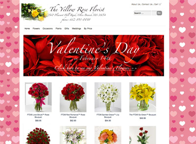 Floranext - Valentine's Day Florist Website