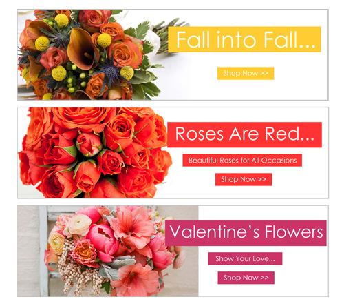 Florist Website Banners