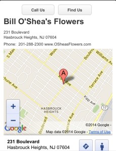 O'Shea's Florist Directions