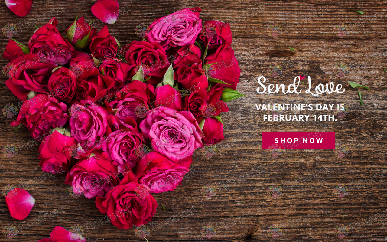 Florist Website Valentine's Day Banners