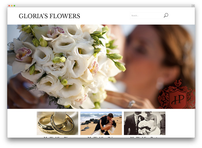 Florist Wedding Website