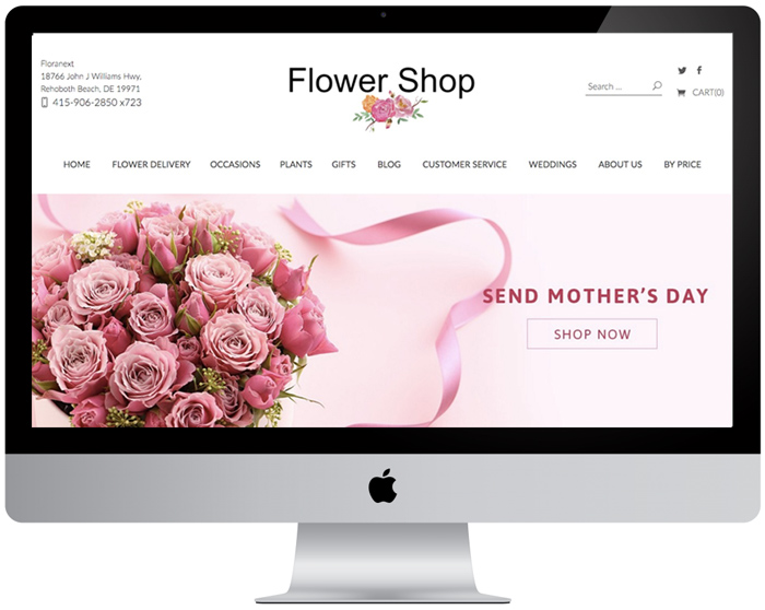 Florist website theme