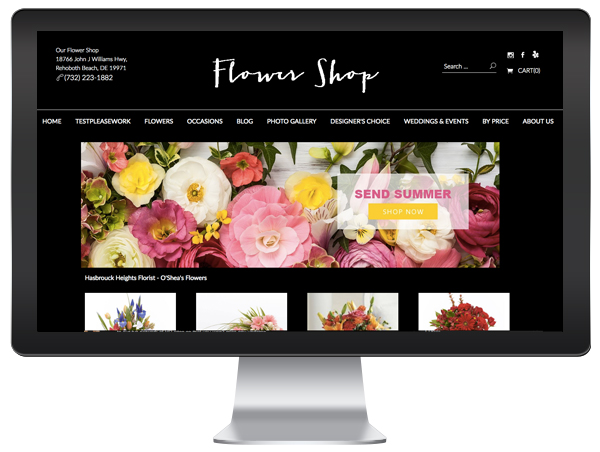 Florist Website Theme Design