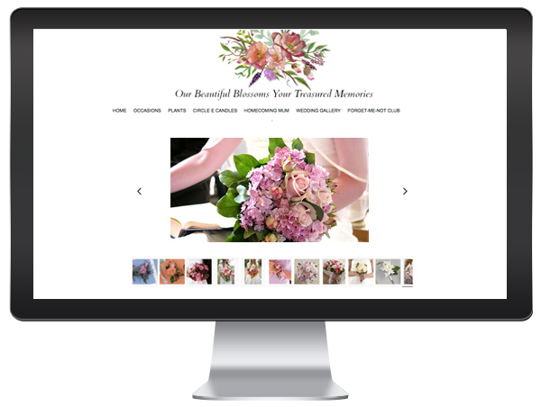 Florist Website - Wedding Gallery