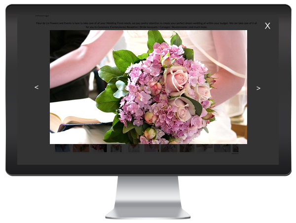 Florist Website - Wedding Gallery