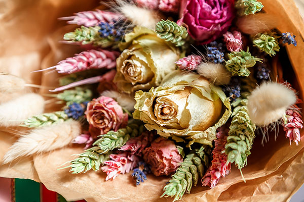 Drying Flowers with Silica GelCrystals + A Fun Way to Display Them