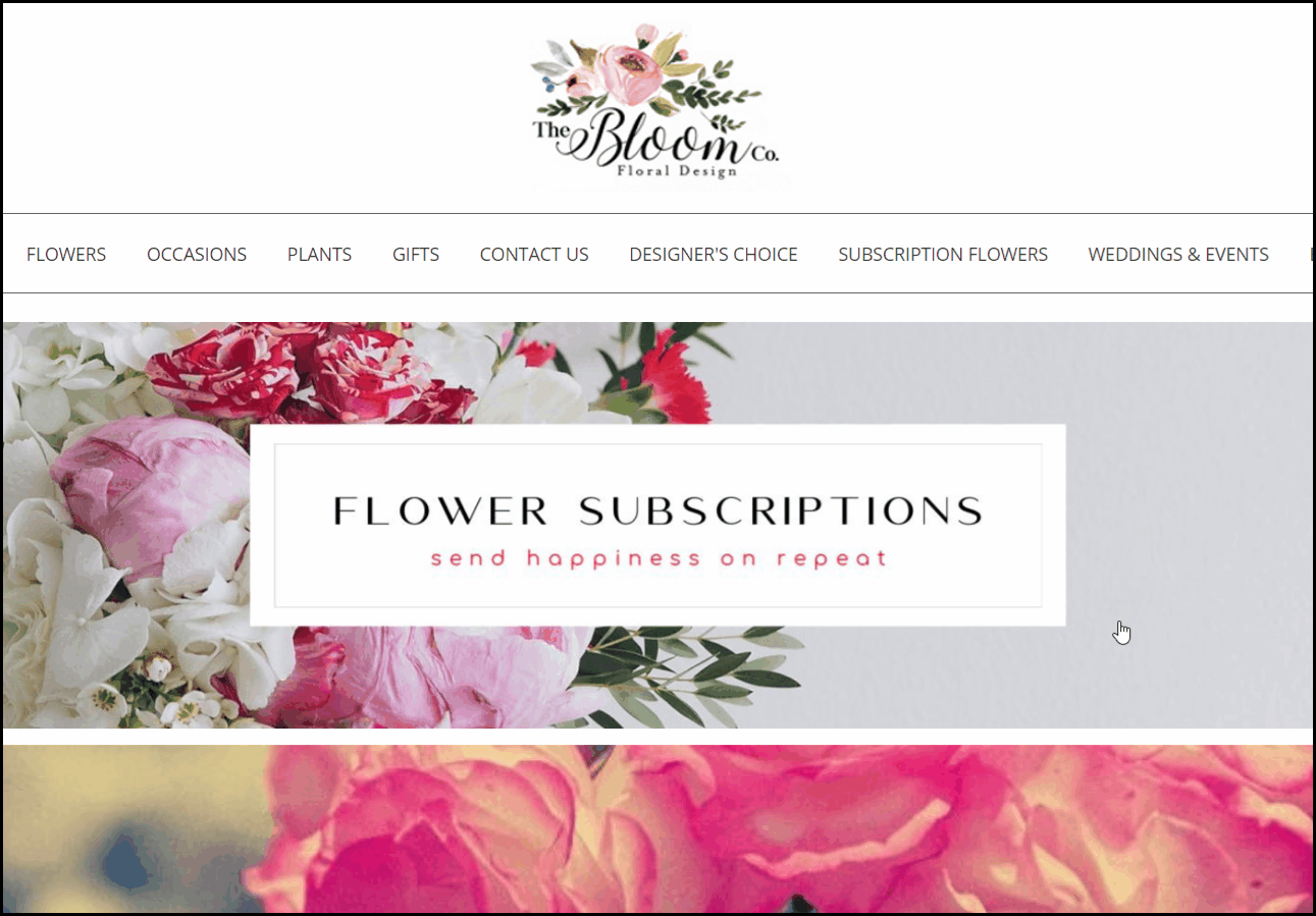Subscription Flowers - Florist Websites