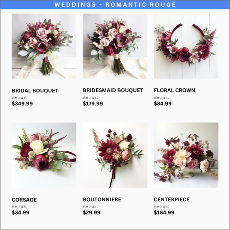 Florist Product Catalogs 4 Essential Florist Website Product